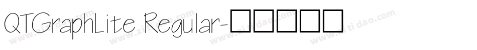 QTGraphLite Regular字体转换